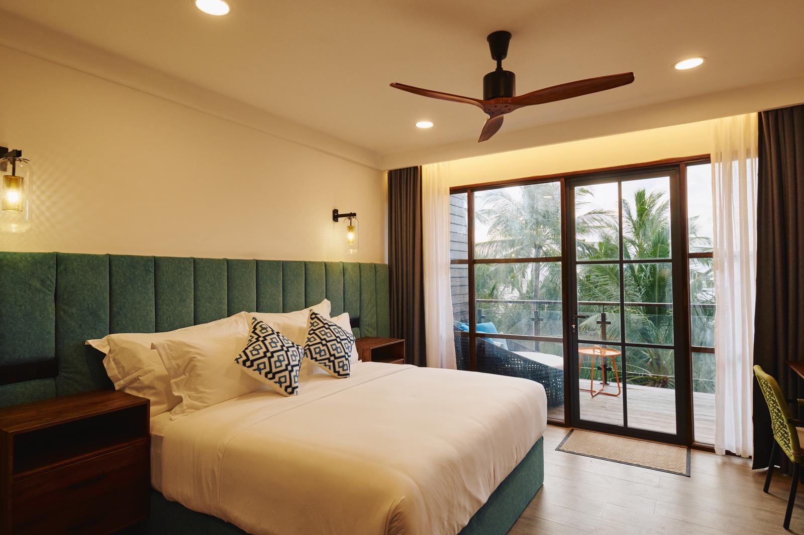 Camera doppia del Beach Hotel Dhigurah